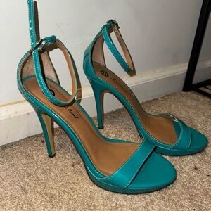 Elegant Teal High Heels
